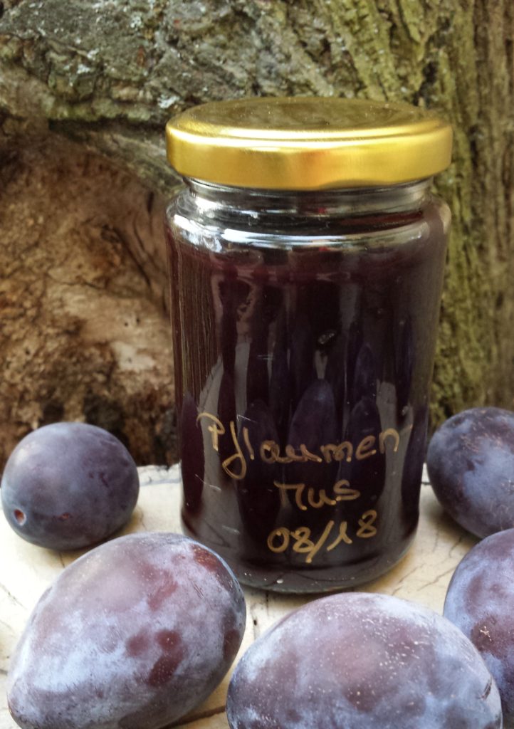 Pflaumenmus aus dem Ofen