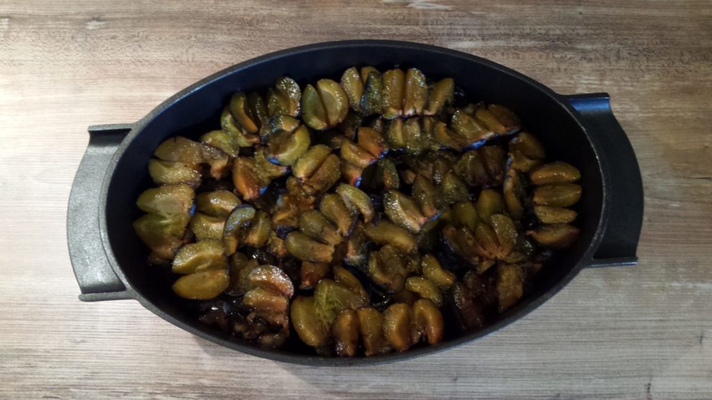 Pflaumenmus aus dem Ofen