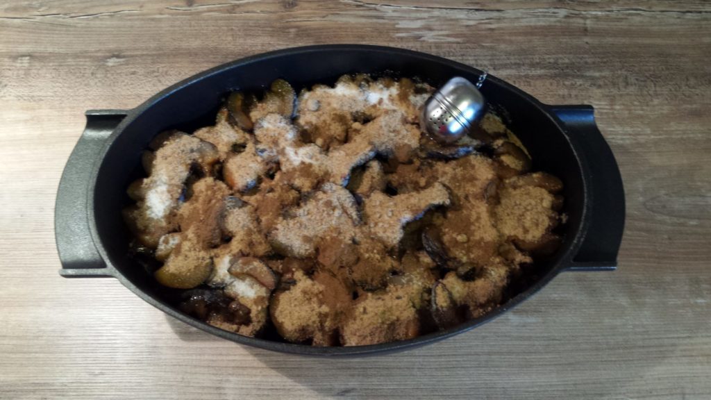 Pflaumenmus aus dem Ofen