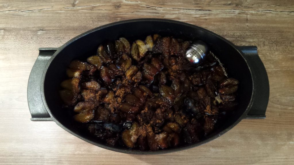 Pflaumenmus aus dem Ofen