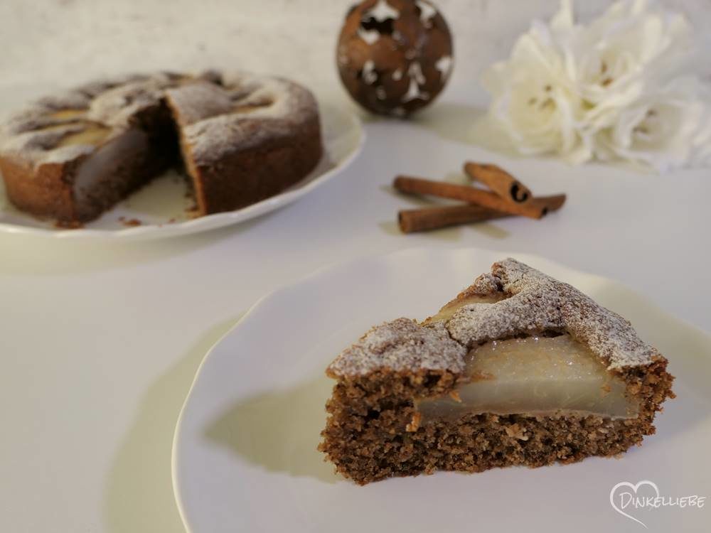 Zimtiger Birnen-Walnusskuchen