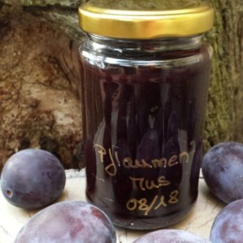 Pflaumenmus aus dem Ofen